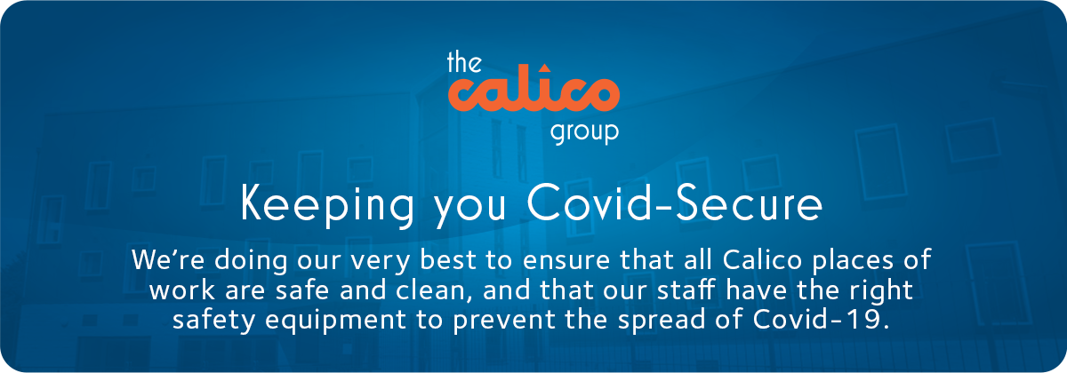 A banner graphic displaying the latest COVID advice