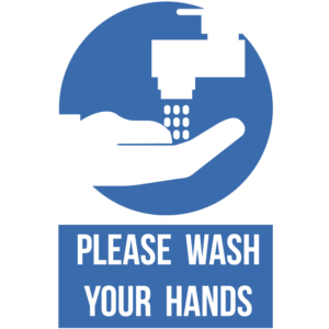 Hand wash sign